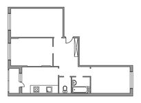 Планировка 3-комнатной квартиры, 71 м2