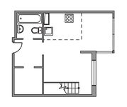 Планировка квартиры студии, 47 м2