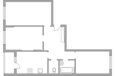 Планировка 3-комнатной квартиры, 71,5 м2