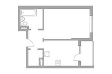 Планировка 2-комнатной квартиры, 52,1 м2