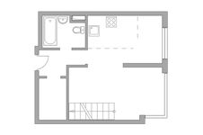Планировка квартиры студии, 50,4 м2