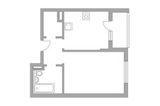 Планировка 2-комнатной квартиры, 56,6 м2