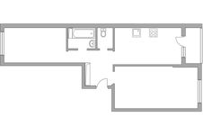 Планировка 2-комнатной квартиры, 59,1 м2
