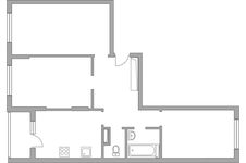 Планировка 3-комнатной квартиры, 71,1 м2