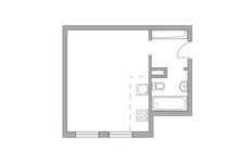 Планировка квартиры студии, 27,9 м2
