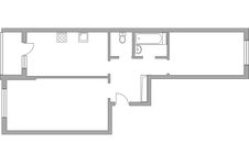 Планировка 2-комнатной квартиры, 59,1 м2