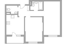 Планировка 2-комнатной квартиры, 54,1 м2