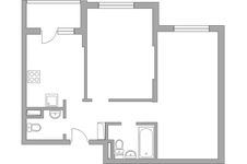 Планировка 2-комнатной квартиры, 52,1 м2