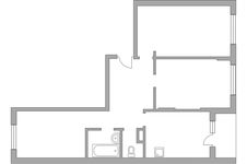 Планировка 3-комнатной квартиры, 71,1 м2