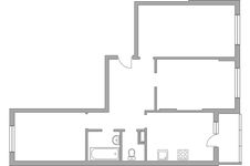 Планировка 3-комнатной квартиры, 71,1 м2