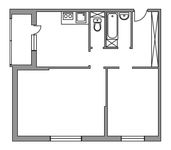 Планировка 2-комнатной квартиры, 61,5 м2