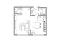 Планировка квартиры студии, 69 м2