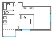 Планировка 1-комнатной квартиры, 65,5 м2
