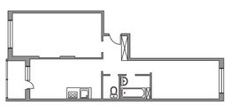 Планировка 2-комнатной квартиры, 57,7 м2