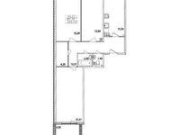 Планировка 3-комнатной квартиры, 81,35 м2