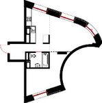 Планировка 2-комнатной квартиры, 44,5 м2