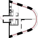 Планировка 3-комнатной квартиры, 56,7 м2