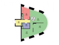 Планировка 3-комнатной квартиры, 56 м2