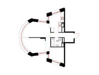 Планировка 3-комнатной квартиры, 56,4 м2