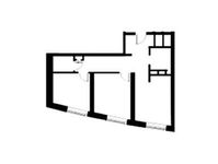Планировка 2-комнатной квартиры, 60,7 м2