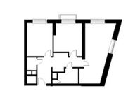Планировка 2-комнатной квартиры, 80,4 м2