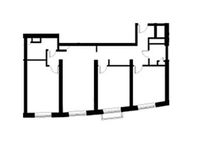 Планировка 3-комнатной квартиры, 103 м2