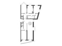 Планировка 3-комнатной квартиры, 86,7 м2