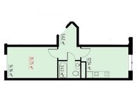 Планировка 1-комнатной квартиры, 36 м2