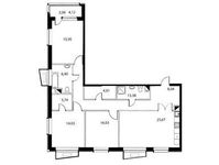 Планировка 4-комнатной квартиры, 112,95 м2