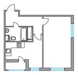 Планировка 1-комнатной квартиры, 33,7 м2