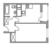 Планировка 1-комнатной квартиры, 31 м2