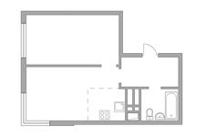Планировка 2-комнатной квартиры, 40,2 м2