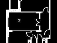Планировка 2-комнатной квартиры, 56,9 м2