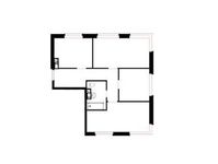Планировка 3-комнатной квартиры, 69 м2