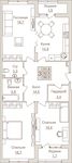 Планировка 3-комнатной квартиры, 96 м2