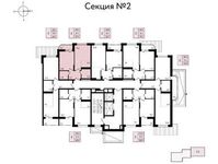 Планировка 2-комнатной квартиры, 37,4 м2