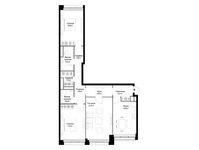 Планировка 3-комнатной квартиры, 103,9 м2