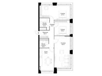 Планировка 3-комнатной квартиры, 99,9 м2