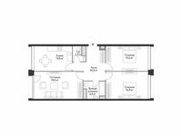 Планировка 3-комнатной квартиры, 83,5 м2