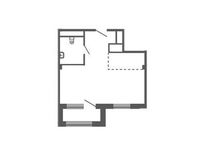 Планировка 1-комнатной квартиры, 40,9 м2
