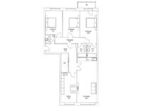 Планировка 4-комнатной квартиры, 140,7 м2