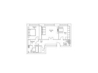Планировка 2-комнатной квартиры, 68,1 м2