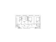 Планировка 3-комнатной квартиры, 76,1 м2