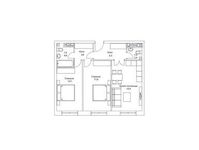 Планировка 3-комнатной квартиры, 72,3 м2