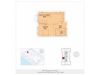 Планировка 1-комнатной квартиры, 41,6 м2