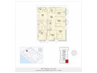 Планировка 4-комнатной квартиры, 104,9 м2