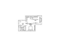 Планировка 1-комнатной квартиры, 45 м2