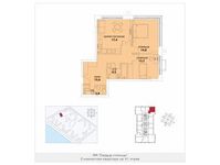 Планировка 2-комнатной квартиры, 67,3 м2