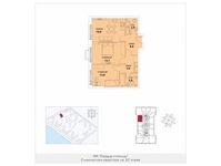 Планировка 2-комнатной квартиры, 64,2 м2