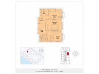 Планировка 2-комнатной квартиры, 66,8 м2